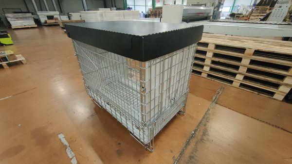coiffes (sur mesure) pour containers filaires