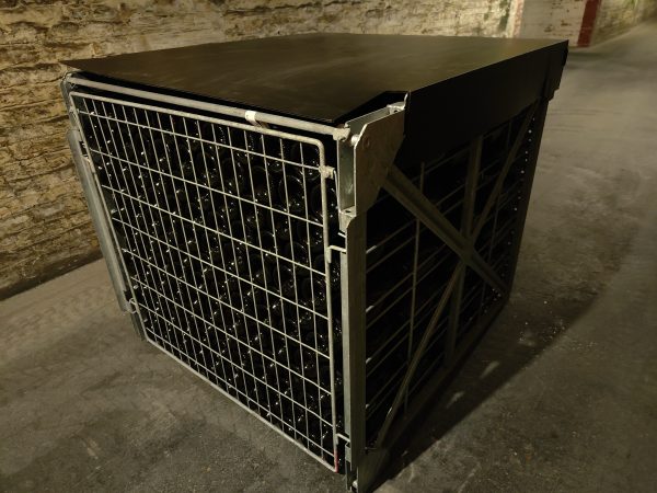 coiffes (sur mesure) pour containers filaires