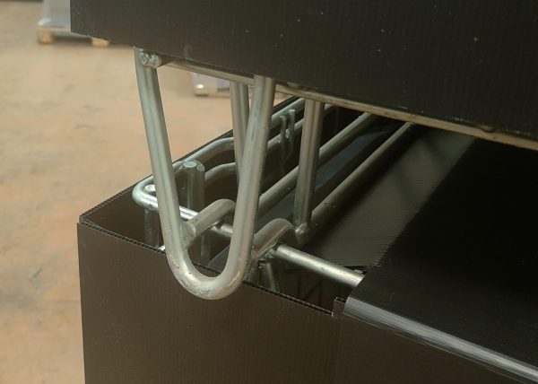coiffes totales pour container filaire